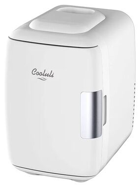 Cooluli Mini Fridge for Bedroom - Car, Office Desk & Dorm Room - Portable 4L/6